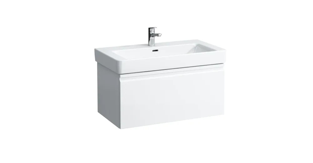 LAUFEN PRO S Alsószekrény és finoman záródó mechanizmussal, 813965 tip. mosdóhoz, 1 fiókkal, Sokszínű 81X39X45 - H4835010969991 Árcsökkenés