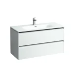 Alacsony ár LAUFEN PALACE Kombi csomag 100 cm, vékony mosdó alsószekrénnyel, 2 fiókkal, fiók rendezővel együtt. , Matt fehér H8617072601041