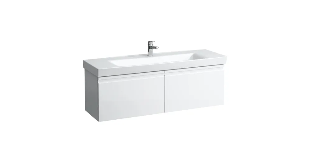 Akciós ár LAUFEN PRO S Alsószekrény és finoman záródó mechanizmussal, 814968 tip. mosdóhoz, 2 fiókkal és belső fiókkal, Fehér 126X39X45 - H4835720964631