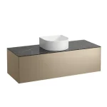 Akció LAUFEN SONAR Fiók elem, 1 fiók, 812340, 812341, 812342, 812343 mosdótálakhoz, kivágással középen, Arany és Nero Marquina 117.5X34X45.5 - H4054210341401