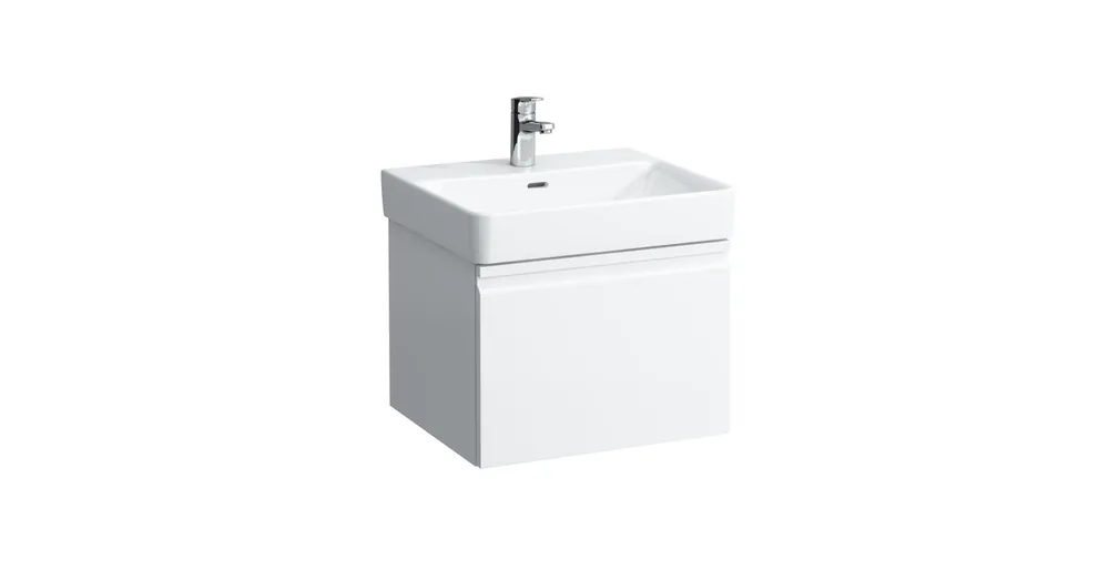 Vedd meg most LAUFEN PRO S Alsószekrény és finoman záródó mechanizmussal, 810962 tip. mosdóhoz, 1 fiókkal és belső fiókkal, Fehér 52X39X45 - H4833520964631