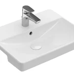 Szezonális akció Villeroy & Boch Avento 55x44 cm elölről beépíthető mosdó CeramicPlus felülettel 4A06 55 R1 (4A0655R1)