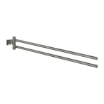 Árengedmény Grohe Essentials Cube törölközőtartó, 2 águ, matt hard grafit 40624AL1