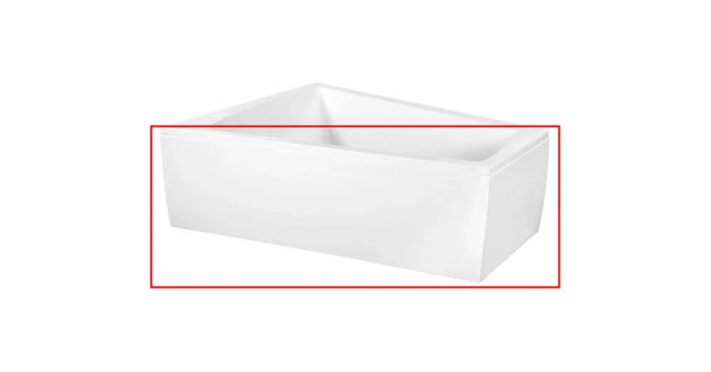 Szuper ajánlat M-Acryl Trinity 160 cm aszimmetrikus sarokkádhoz előlap 12275