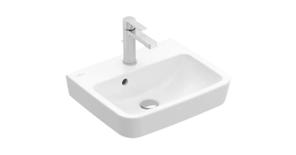Villeroy & Boch O.Novo 45 x 37 cm-es kézmosó 1 csaplyukkal CeramicPlus felülettel túlfolyó nélkül - 434446R1 Korlátozott ajánlat
