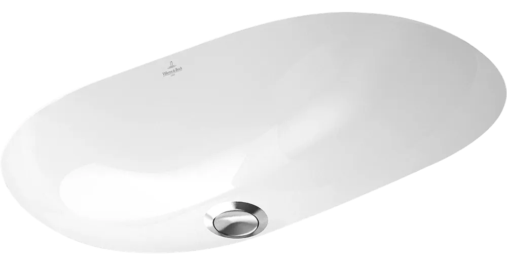 Gyors kiszállítás Villeroy & Boch O.Novo 60 x 35 cm-es alulról beépíthető mosdó csaplyuk nélkül - 41626001
