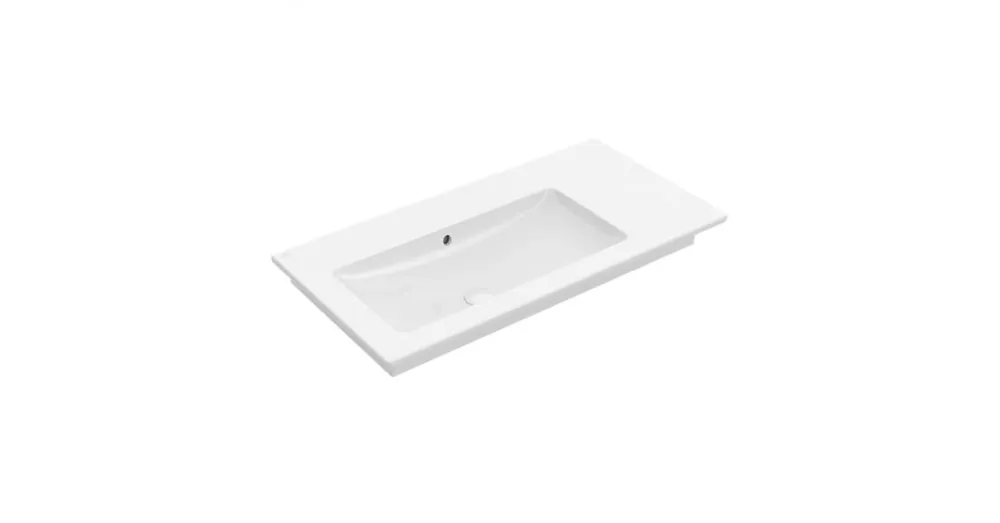 Olcsó Villeroy & Boch Venticello 100 x 50 cm-es beépíthető mosdó csaplyuk nélkül CeramicPlus felülettel - 4134L3R1