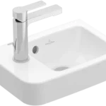 Legkelendőbb Villeroy & Boch O.Novo 36 x 25 cm-es kézmosó csaplyuk a bal oldalon - 43423601