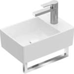 Kihagyhatatlan ajánlat Villeroy & Boch Memento 2.0 40 x 26 cm-es kézmosó 1 csaplyukkal CeramicPlus felülettel - 432340R1