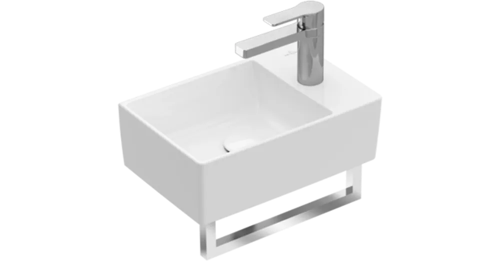 Kihagyhatatlan ajánlat Villeroy & Boch Memento 2.0 40 x 26 cm-es kézmosó 1 csaplyukkal CeramicPlus felülettel - 432340R1