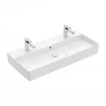 Legjobb ár Villeroy & Boch Memento 2.0 100 x 47 cm-es mosdó 2 csaplyukkal CeramicPlus felülettel túlfolyó nélkül - 4A22A1R1