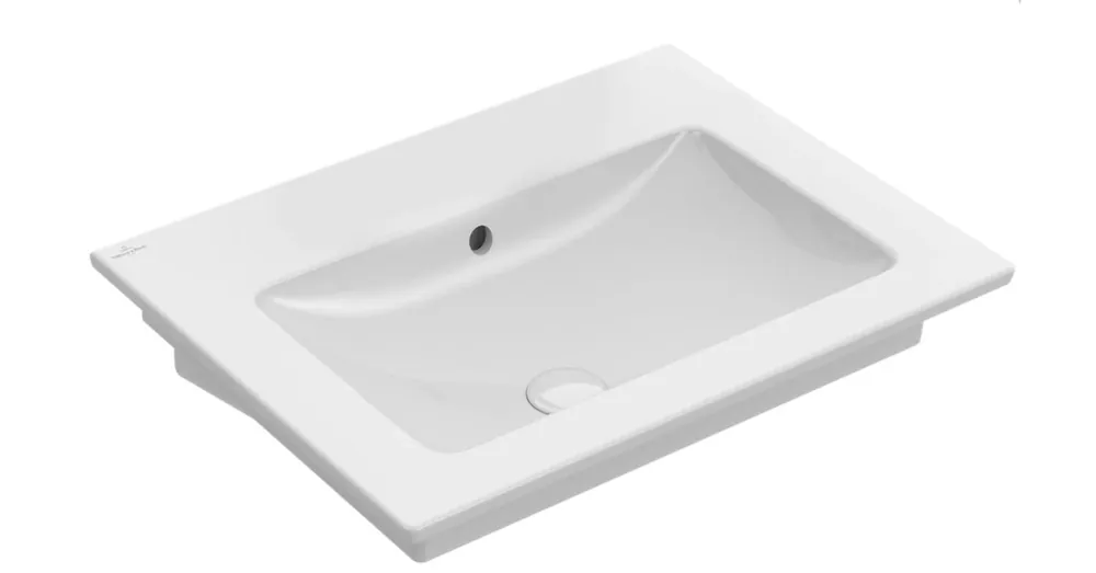 Outlet Villeroy & Boch Venticello 65 x 50 cm-es beépíthető mosdó csaplyuk nélkül - 41246701