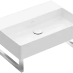 Bestseller Villeroy & Boch Memento 2.0 50 x 42 cm-es mosdó csaplyuk és túlfolyó nélkül CeramicPlus felülettel - 4A2253R1