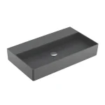 Villeroy & Boch Memento 2.0 80 x 47 cm-es mosdó csaplyuk és túlfolyó nélkül Graphite CeramicPlus felülettel - 4A228FI4 Olcsóbb