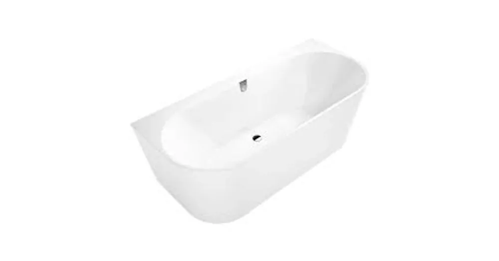 Gyors kiszállítás Villeroy & Boch Oberon 2.0 1800 x 800 mm-es falhoz építhető egyenes kád Colour on Demand Stone White - UBQ180OBR9CDBCV-RW