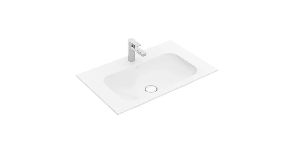 Villeroy & Boch Finion 100 x 50 cm-es beépíthető mosdó 1 csaplyukkal CeramicPlus felülettel rejtett Viflow túlfolyóval - 4164ABR1 Expressz szállítás