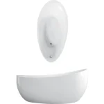 Villeroy & Boch Aveo New Generation 1900 x 950 mm-es ovális szabadon álló kád Stone White - UBQ194AVE9W1V-RW Exkluzív ajánlat