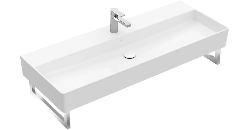 Villeroy & Boch Memento 2.0 120 x 47 cm-es mosdó 1 csaplyukkal Stone White CeramicPlus felülettel - 4A22C5RW Kedvezményes ár