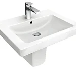 Újdonság Villeroy & Boch Subway 2.0 60 x 47 cm-es mosdó 1 csaplyukkal Pergamon CeramicPlus felülettel - 711360R3