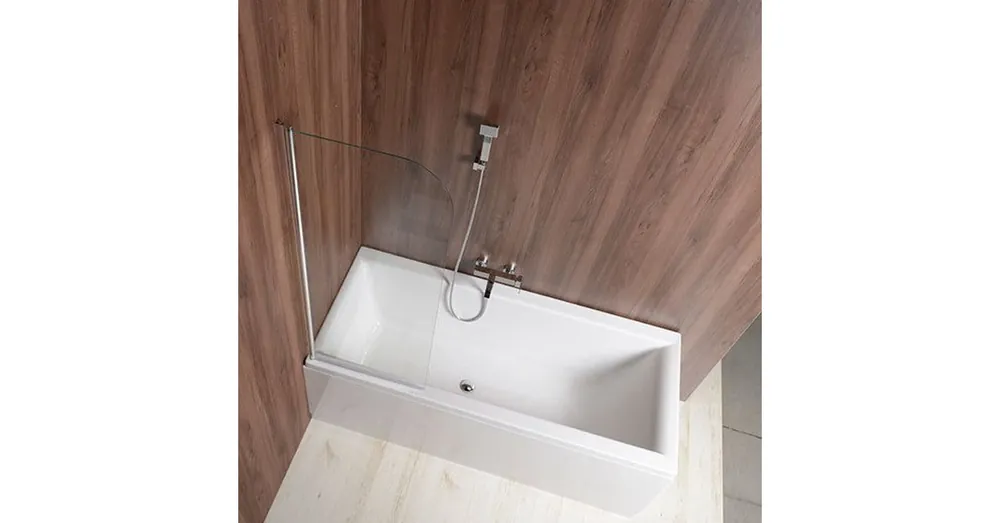 SAPHO AQUALINE VILMA kádparaván, 60x140cm, 6mm transzparent üveg, króm (AQ6014) Legjobb ár