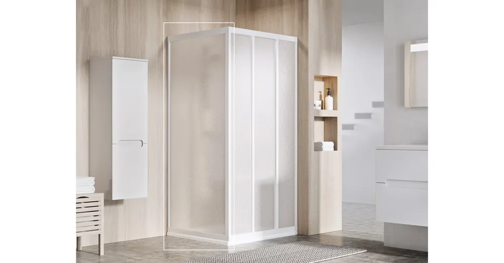 Outlet Ravak Supernova Fix zuhanyfal APSS-75 198 szatén+Transparent üveg - 94030UR2Z1