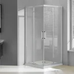 Wellis Apollo 80 két tolóajtós szögletes zuhanykabin, Easy Cleannel WC00473 Prémium