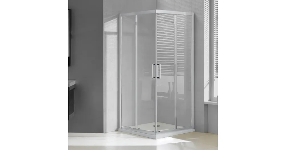 Wellis Apollo 80 két tolóajtós szögletes zuhanykabin, Easy Cleannel WC00473 Prémium