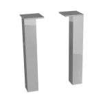 JIKA Cube bútorláb 1 pár, 24cm, króm H4944021760001 Prémium