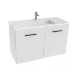 Kedvezményes ár JIKA CUBE alsószekrény mosdóval, 2 ajtó, 100x43 cm, fehér H4536511763001