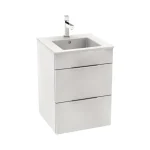 Gyors kiszállítás JIKA CUBE alsószekrény 45x43 cm-es mosdóval, 2 fiókkal, fehér H4536221763001