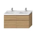 Legkelendőbb JIKA Cubito Pure alsószekrény a 130 cm-es mosdóhoz, tölgy H40J4274025191