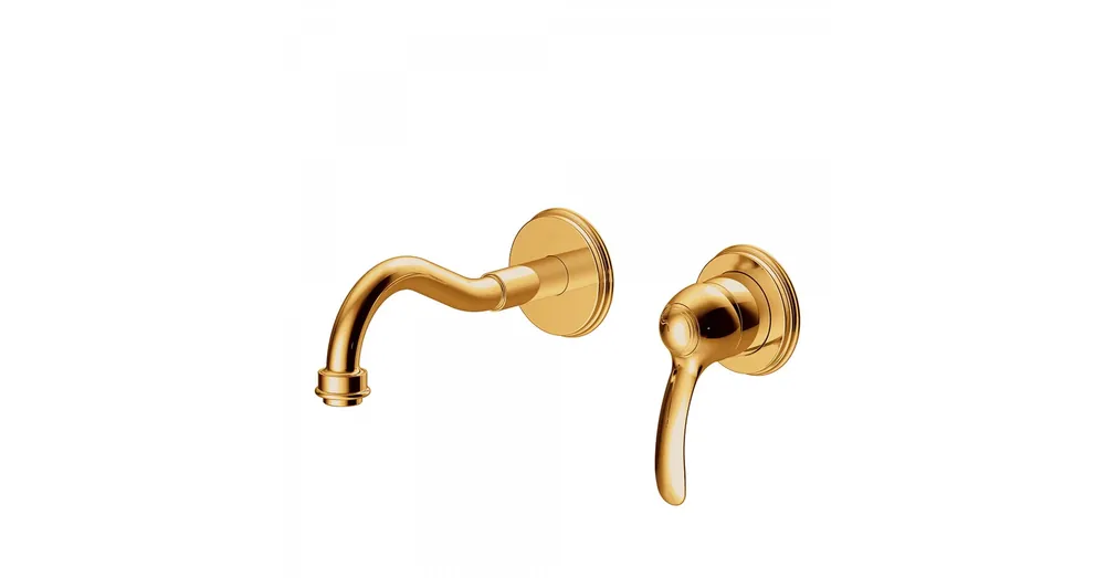Outlet Tres-Clasic egykaros fali mosdócsaptelep 210 mm-es kifolyóval arany 24220001OR