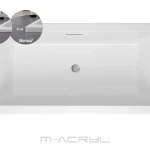 Expressz szállítás M-Acryl Sabina Pro Slim 180x80 cm egyenes kád kádlábbal 12484