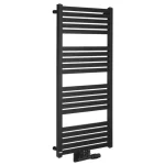 Akciós ár SAPHO BRUCKNER GRUNT fürdőszobai radiátor, középső bekötés, 500x1050mm, matt fekete (600.121.6)