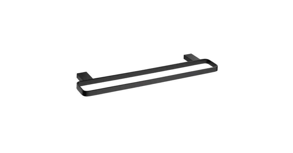 SAPHO BEMETA NERO Dupla Törölközőtartó, 500x20x132mm, fekete (135004080) Prémium