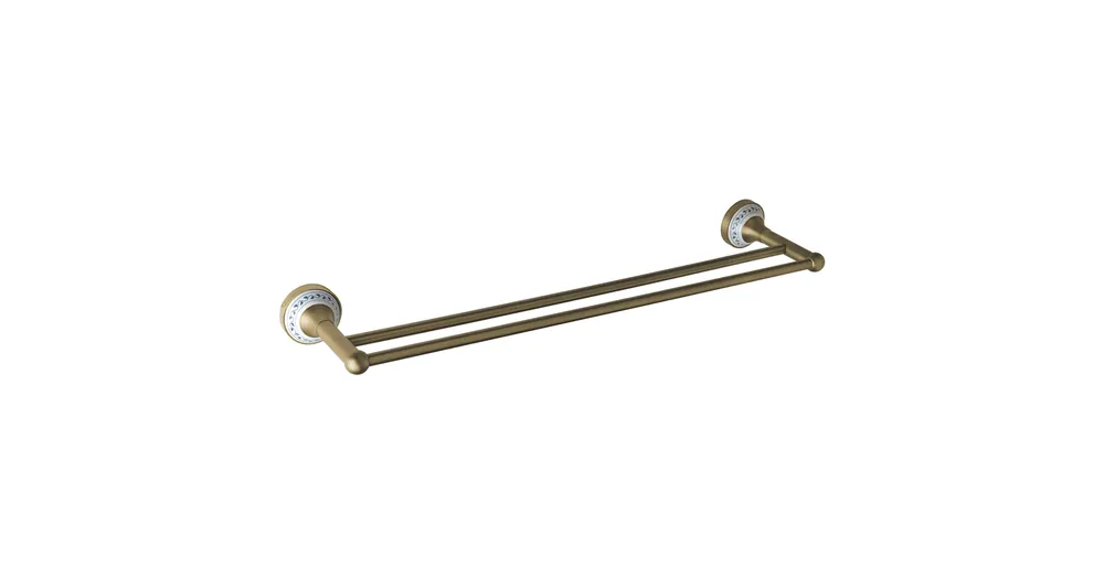SAPHO BEMETA KERA Dupla törölközőtartó, 666x66x152mm, bronz/kerámia (144704057) Szezonális akció