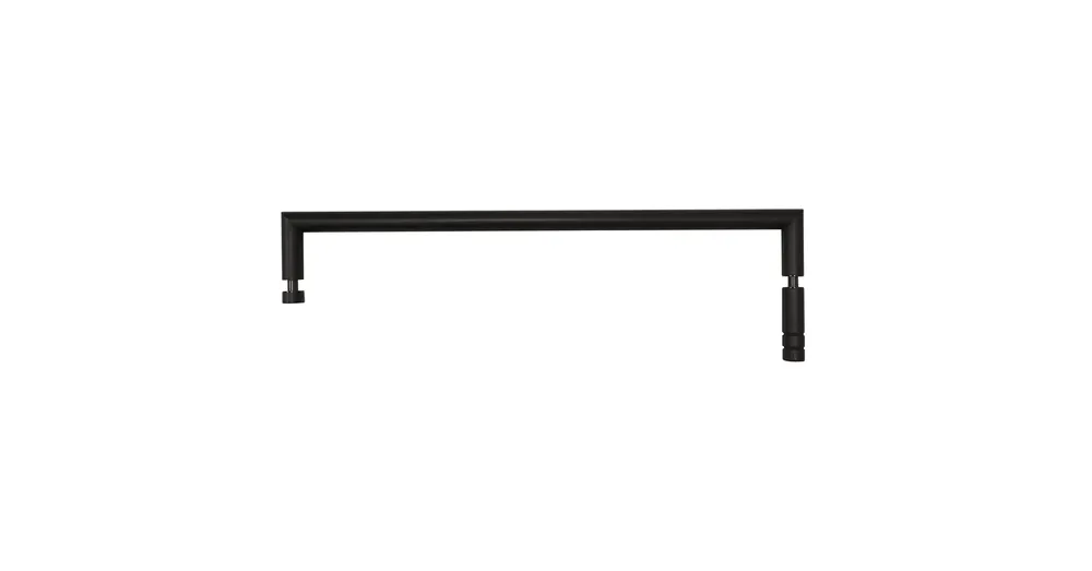 Gyors szállítás SAPHO BEMETA DARK törölközőtartó üvegajtóra, 470x20x133mm, fekete (104204310)