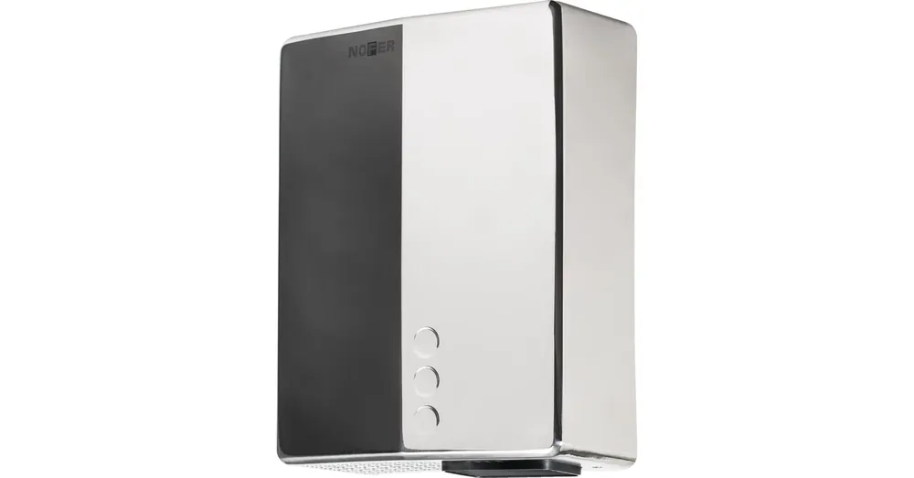 Újdonság SAPHO NOFER érintésmentes elektromos kézszárító, 220-240V, 2050W, 218x284x102mm, fényes rozsdamentes acél (01481.B)