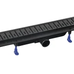 Végkiárusítás SAPHO POLYSAN KLAVER padlóösszefolyó, inox ráccsal, superflow, DN50, 710x122x65mm (73721B)