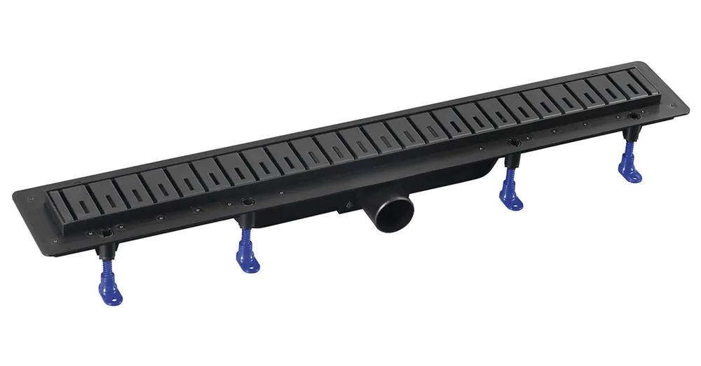 Végkiárusítás SAPHO POLYSAN KLAVER padlóösszefolyó, inox ráccsal, superflow, DN50, 710x122x65mm (73721B)