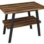 Expressz kézbesítés SAPHO TWIGA mosdótartó asztal, 90x72x50cm, matt fekete/sötét tölgy (VC442-90-11)