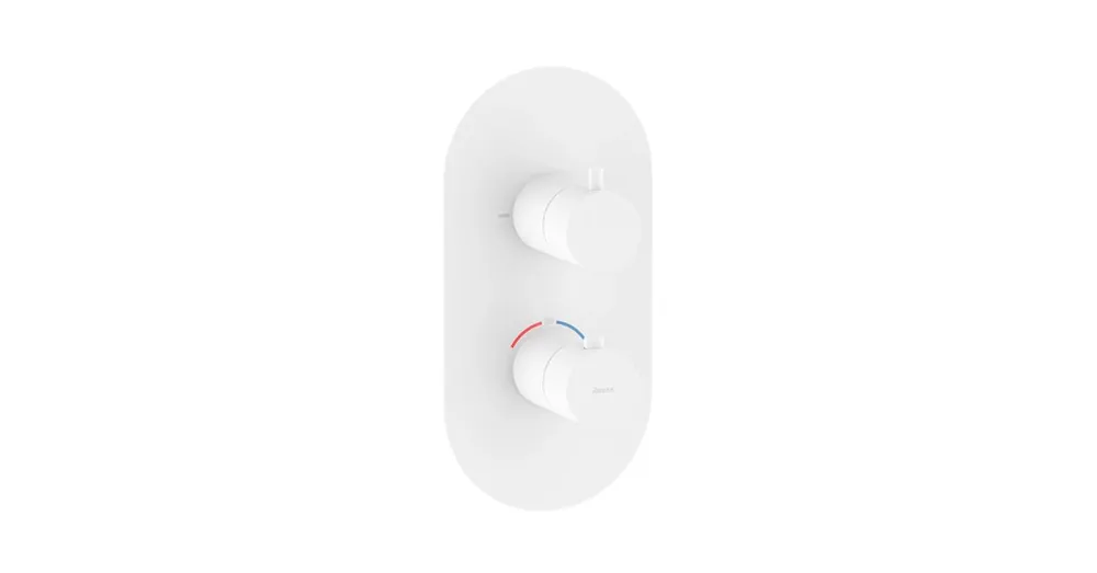 Ravak Espirit ES 063.10WV.O2.RB07C Falba süllyesztett termosztátos csaptelep, kétutas, beslő egység nélkül - White Velvet X070249 Outlet