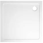 Végkiárusítás SAPHO AQUALINE TECMI öntöttmárvány zuhanytálca, 90x90x3cm (PQ009)