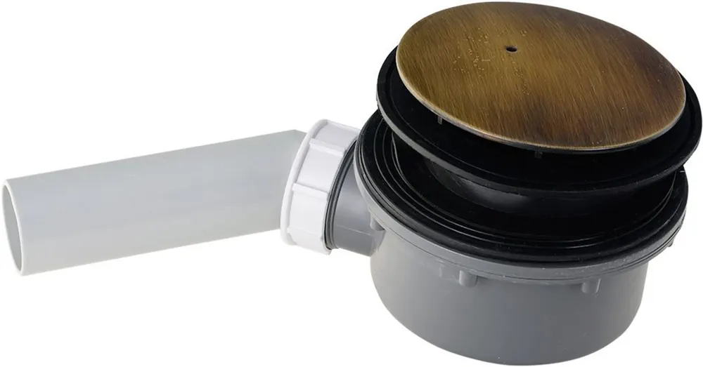 Szezonális akció SAPHO KERASAN RETRO zuhanytálca szifon, 90mm, bronz (905693)