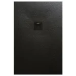 Olcsó AREZZO design SOLIDSoft zuhanytálca 160x100 cm, FEKETE, színazonos lefolyóval AR-100160B