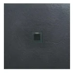 AREZZO design SOLIDSoft zuhanytálca 100x100 cm, ANTRACIT színazonos lefolyóval AR-100100A Legnépszerűbb