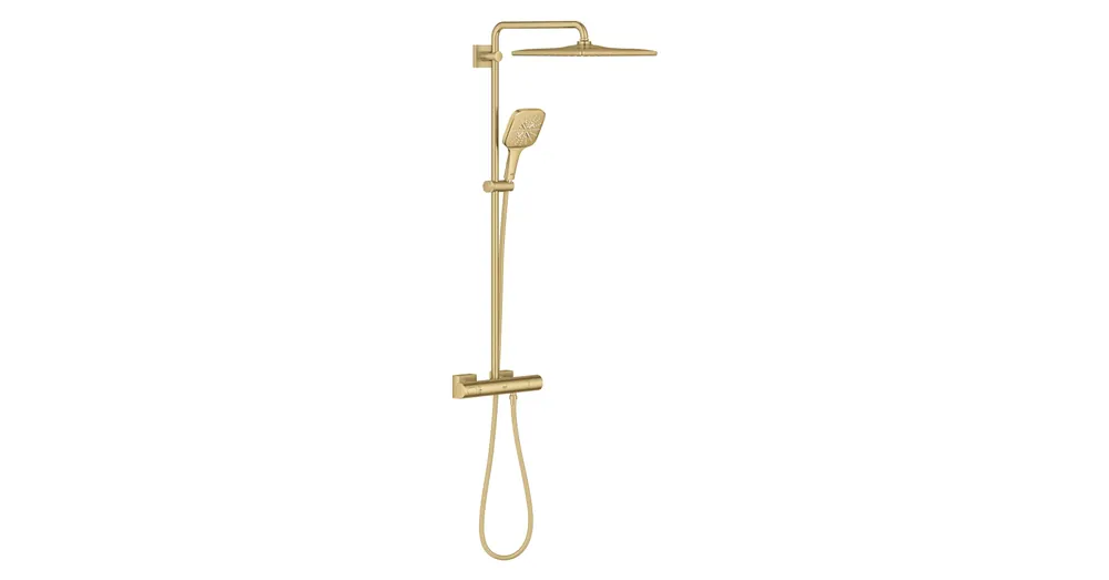 Grohe Rainshower SmartActive 310 Cube Termosztátos zuhanyrendszer falra szerelésre 26837GN0 Exkluzív ajánlat