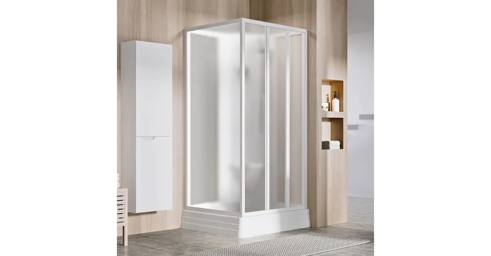 Biztonságos fizetés Ravak Supernova ASBP3-90 Zuhanybox Fehér+Grape 83677112ZG