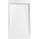 Olcsóbb AREZZO design STONE pala hatású öntött márvány zuhanytálca, 120x90 cm-es, fehér AR-DYT129LW