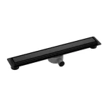 Wellis W-Drain Onyx Flat 80 zuhanyfolyóka matt fekete WE00159 Szuper akció